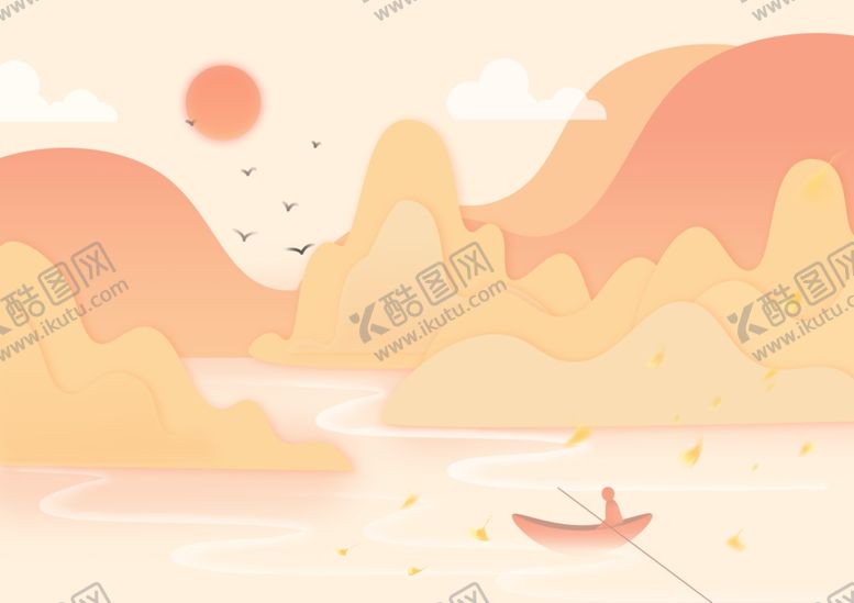 编号：46134810081259383237【酷图网】源文件下载-山水风景暖色调