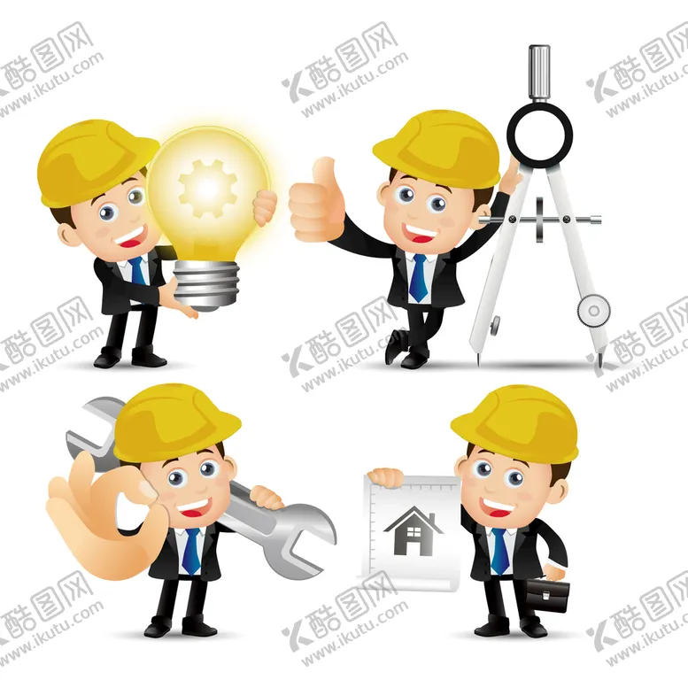 编号：18507609131940060794【酷图网】源文件下载-建筑工人包工头工长