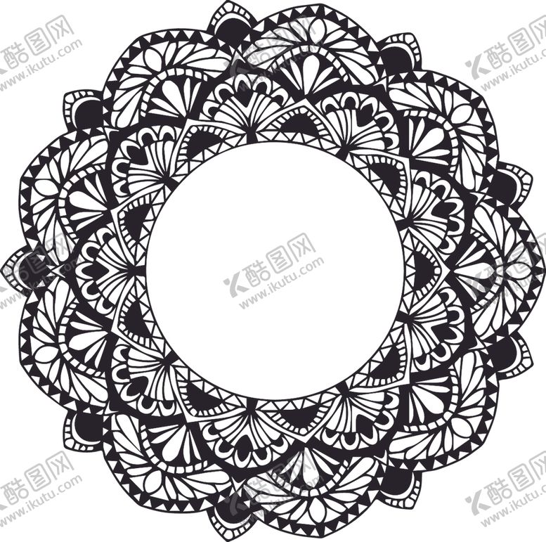 编号：81152210020129248823【酷图网】源文件下载-曼陀罗花纹