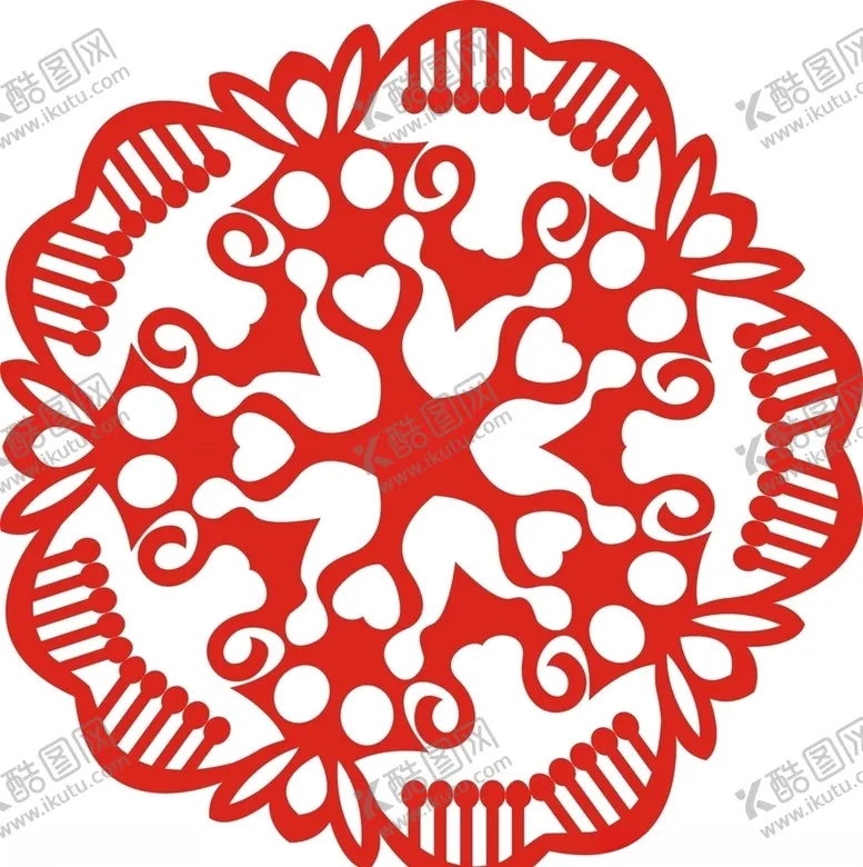 编号：58134106232049452976【酷图网】源文件下载-六角剪花窗花纸图案背景元素