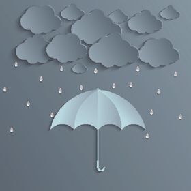 闪电下雨天气雷素材形状球圈背景