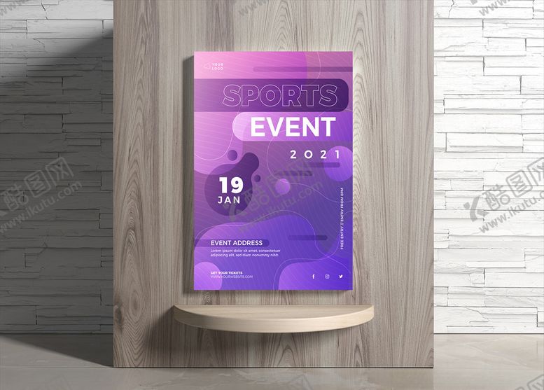 编号：12853909191647309324【酷图网】源文件下载-运动海报