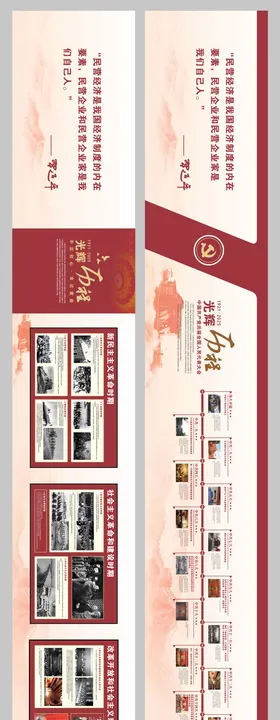 党建发展历程海报展板