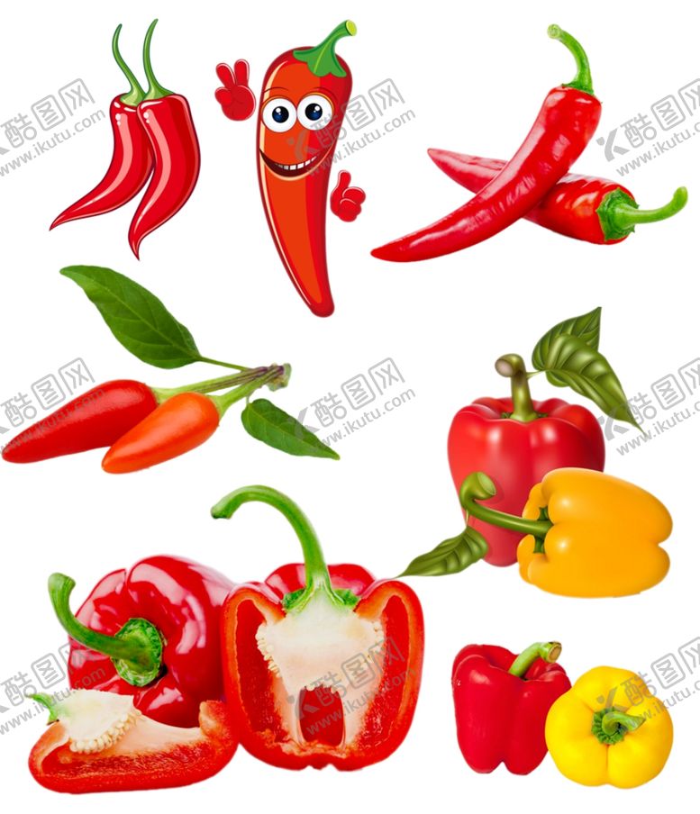 编号：75827810050010145325【酷图网】源文件下载-辣椒集合