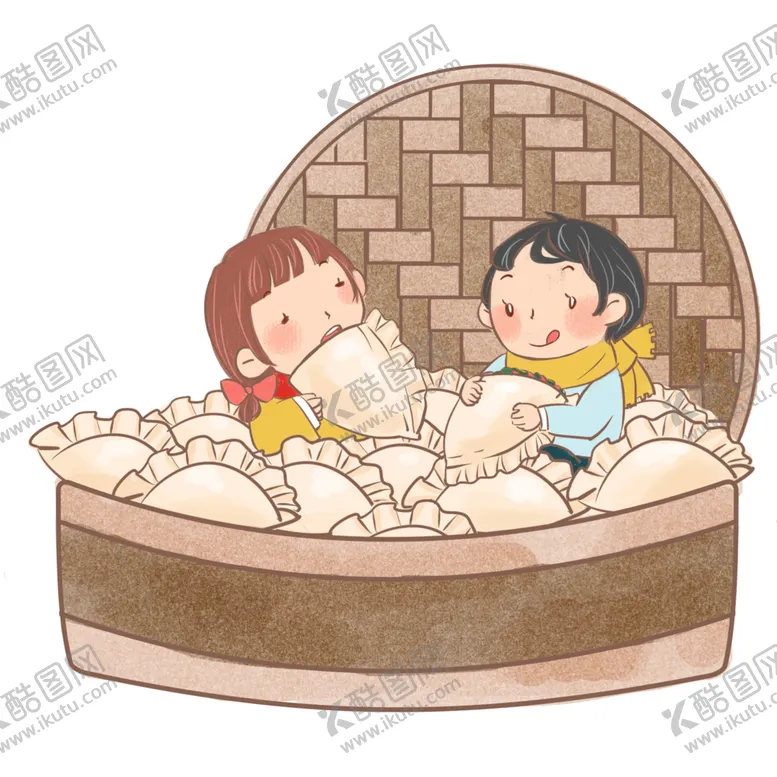 编号：45784004211728287431【酷图网】源文件下载-手绘饺子素材