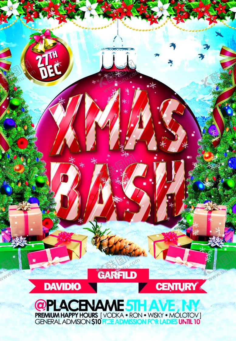 编号：40178010130802521021【酷图网】源文件下载-圣诞节海报