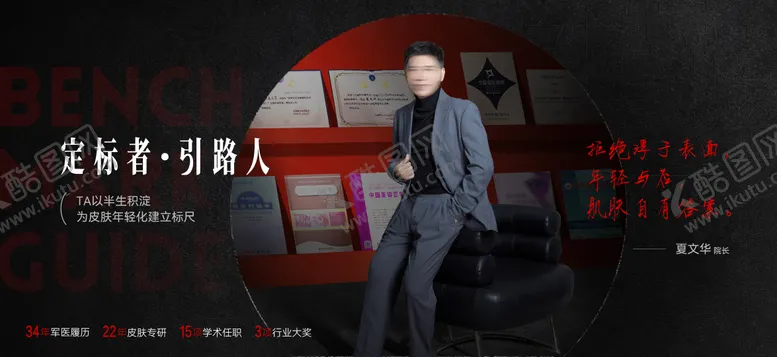 编号：71437801161640074768【酷图网】源文件下载-医美人物专家介绍海报展板