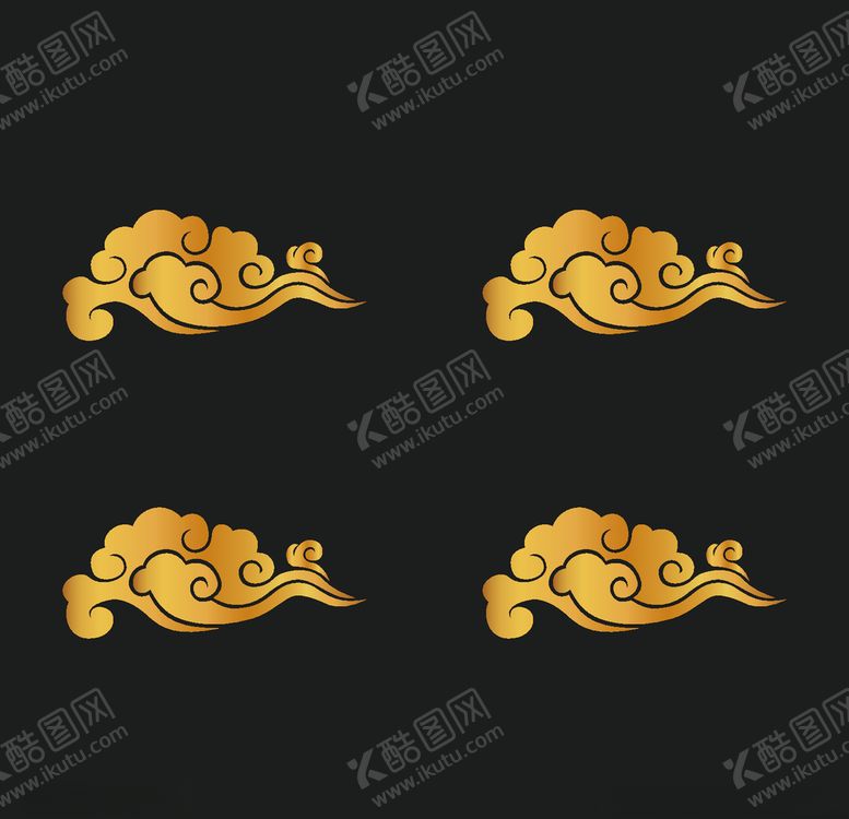 编号：10155209150407212579【酷图网】源文件下载-矢量古典祥云