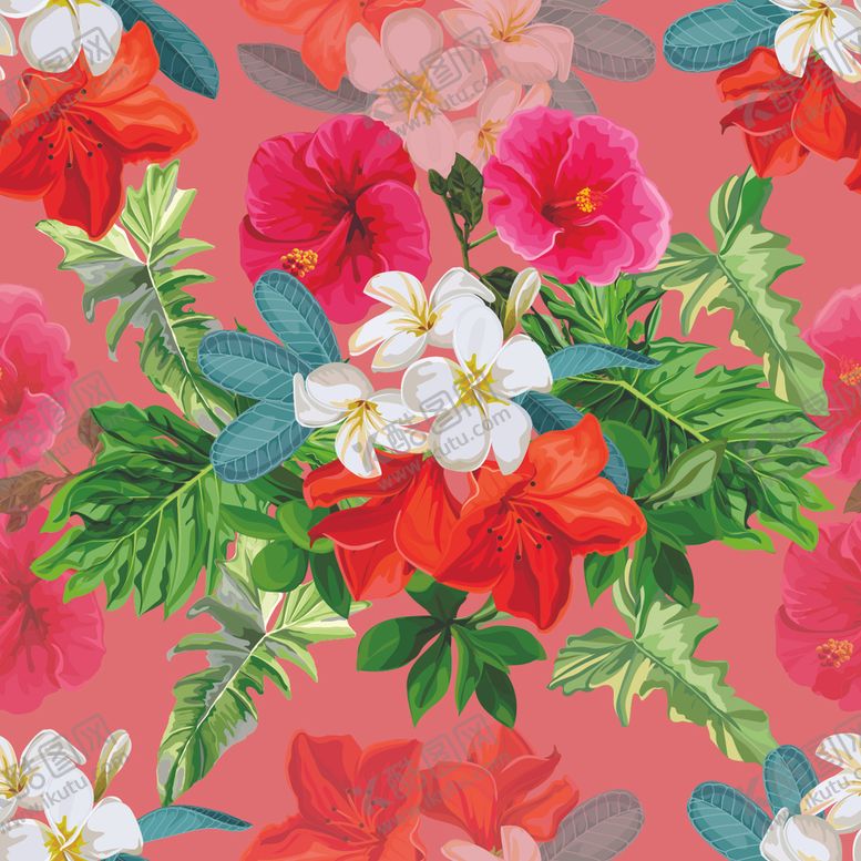 编号：43948209131004581574【酷图网】源文件下载-无缝植物花纹