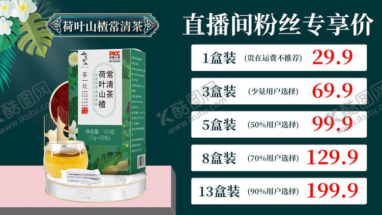 编号：50672909192024327826【酷图网】源文件下载-荷叶山楂常青茶