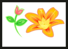 手绘花卉花朵素材素材