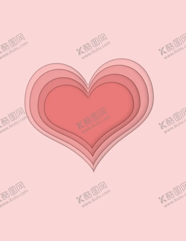 编号：58190609280631508216【酷图网】源文件下载-粉色爱心情人节爱情心形