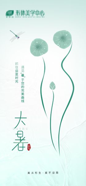 医美大暑海报