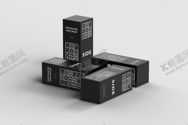 编号：22565701201253494770【酷图网】源文件下载-创意产品暗盒黑色包装样机