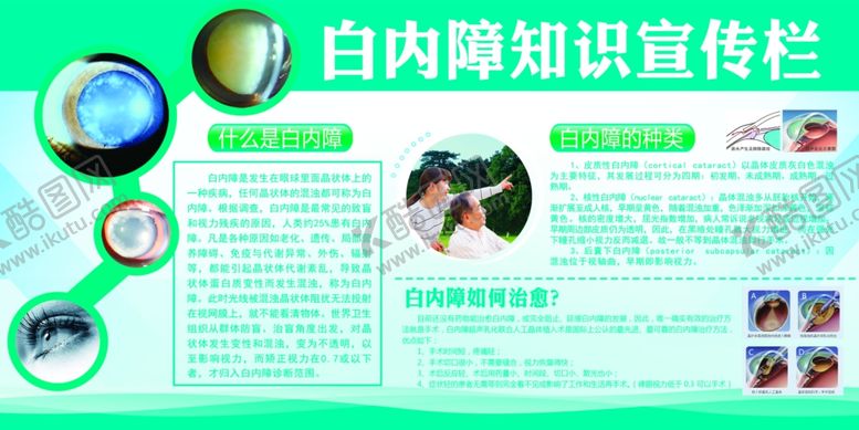 编号：38643410280937259590【酷图网】源文件下载-白内障展板