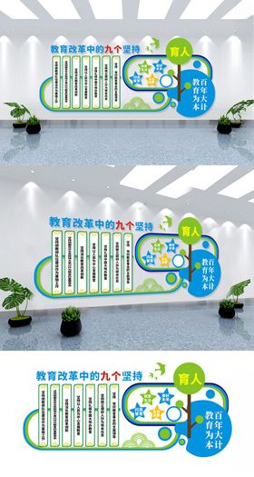 2019教育改革文化墙