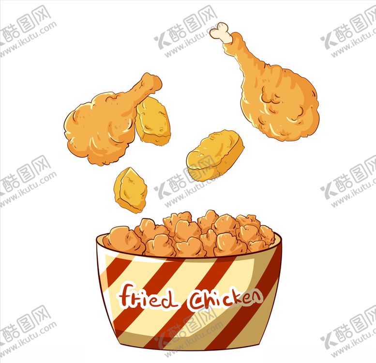 编号：17103006170611292828【酷图网】源文件下载-美味炸鸡美食素材