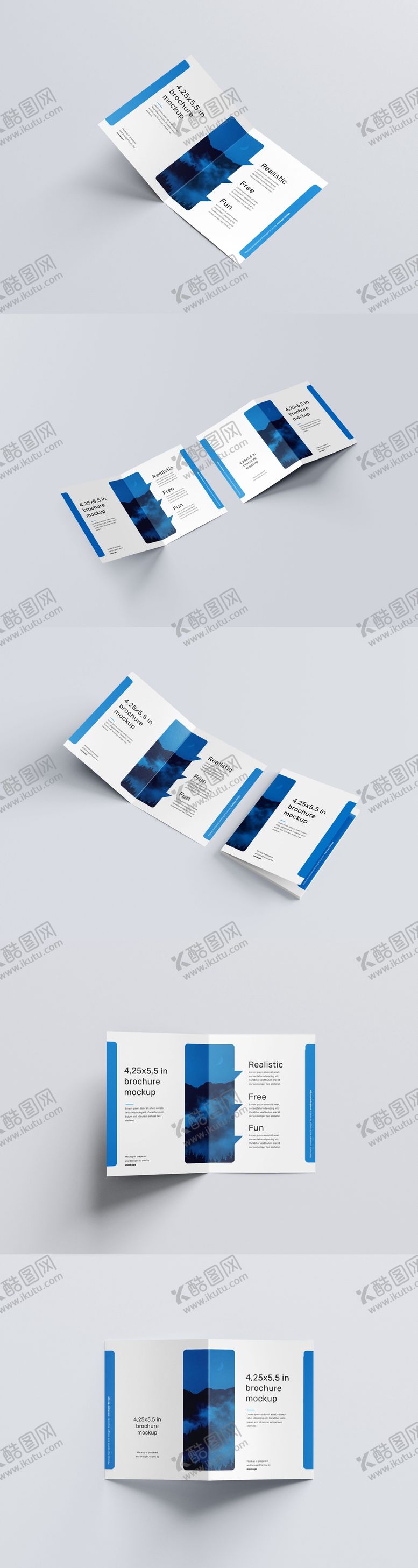 编号：17390109162005352183【酷图网】源文件下载-两折页展示样机