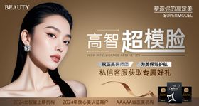 高智超模脸中通banner海报