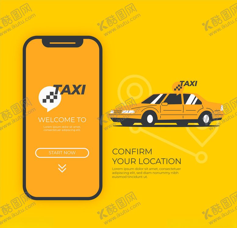 编号：55177910200834517283【酷图网】源文件下载-的士服务
