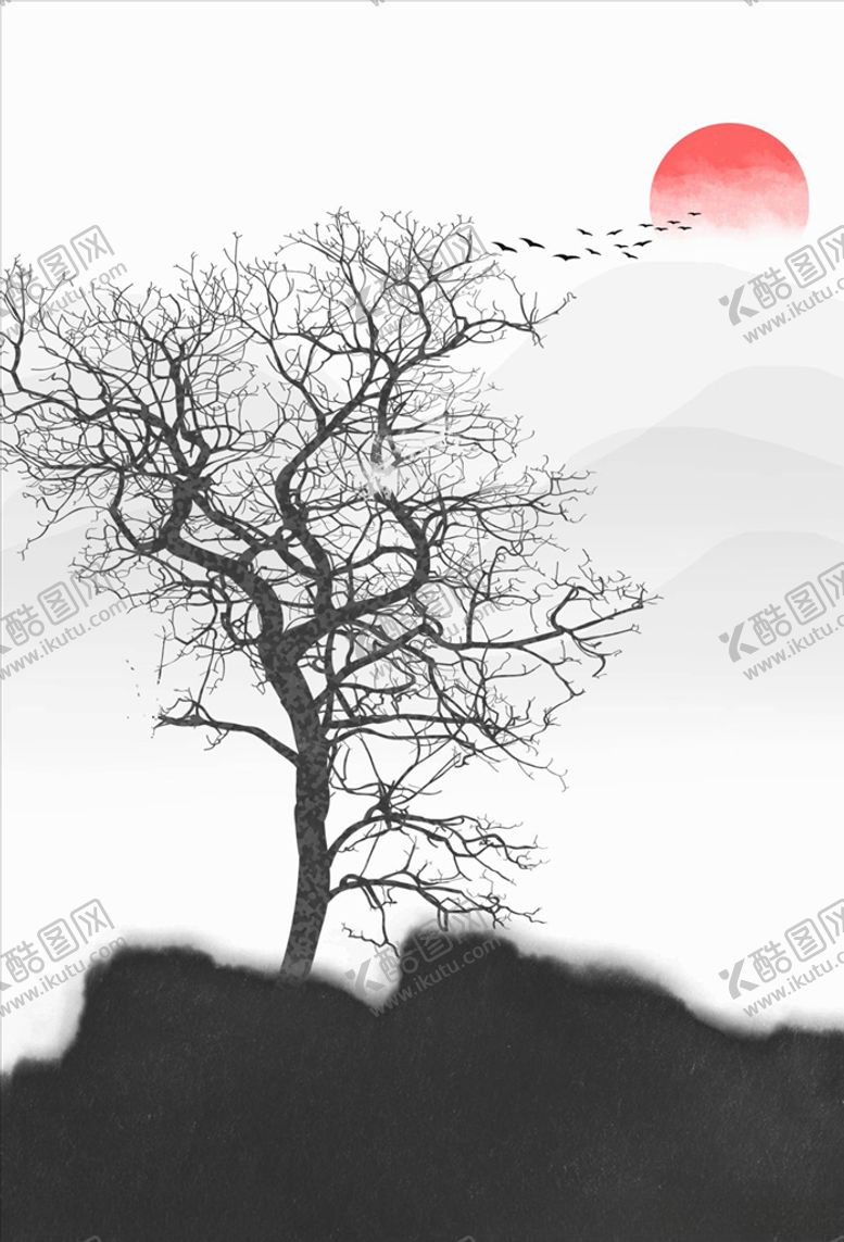 编号：72545705110855045986【酷图网】源文件下载-水墨装饰画