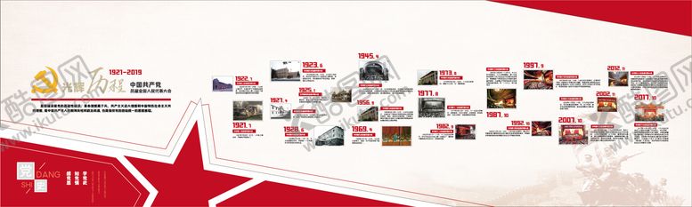 编号：12533112082326579489【酷图网】源文件下载-党史文化墙