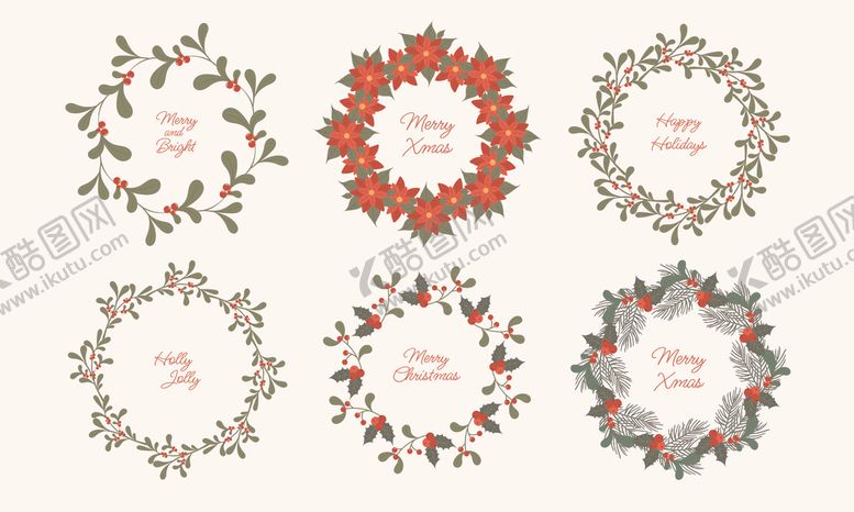 编号：42638011020819355562【酷图网】源文件下载-复古花卉花环