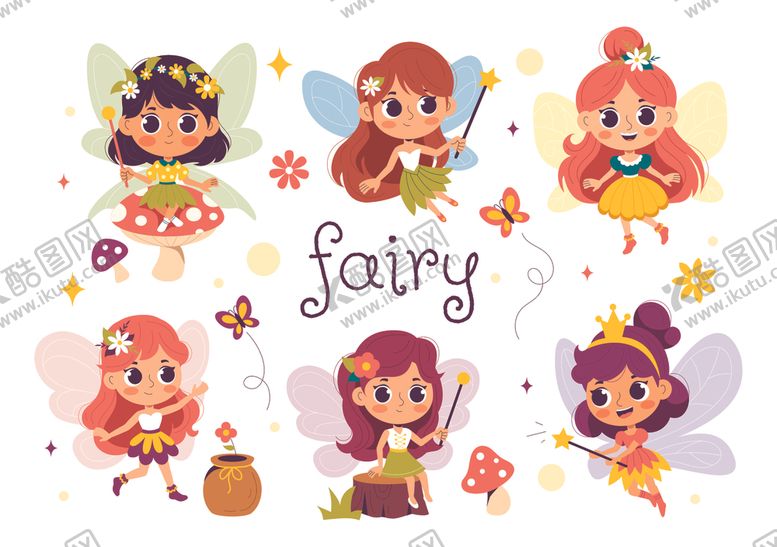 编号：23279504010059065571【酷图网】源文件下载-童话女孩插图