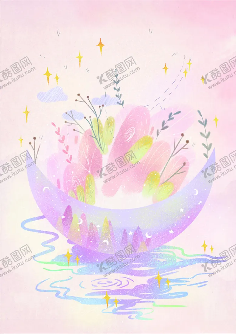 编号：44493704220927233016【酷图网】源文件下载-梦幻插画