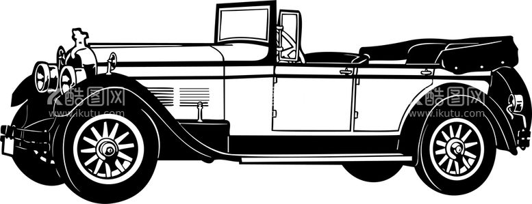 编号：20816709282154056874【酷图网】源文件下载-手绘卡通复古汽车    