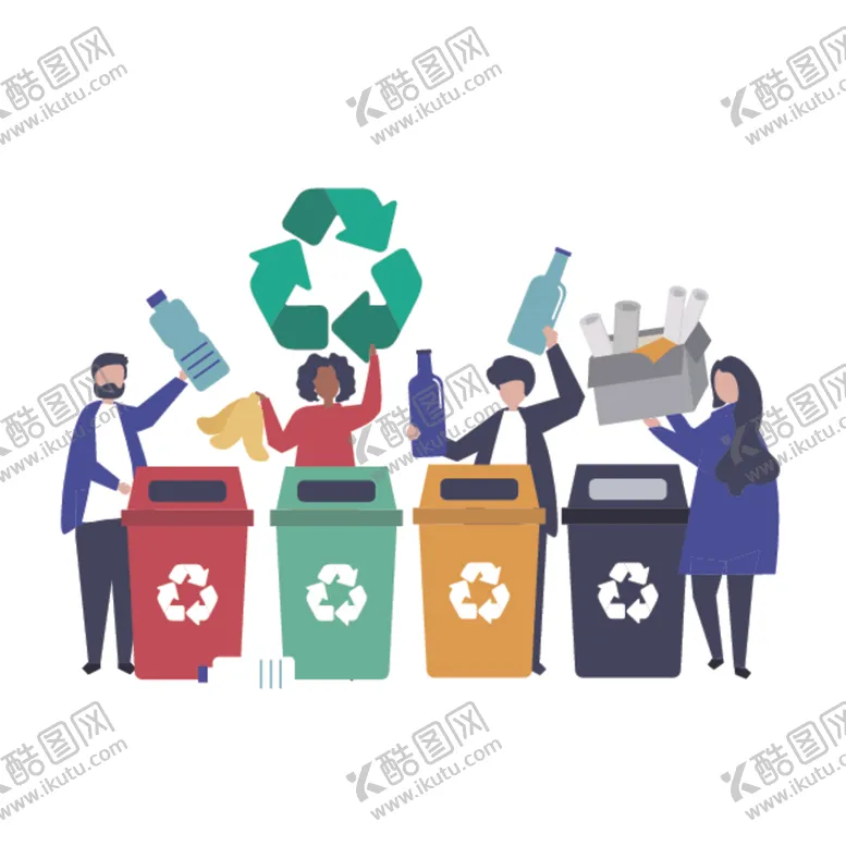 编号：46607409271058336396【酷图网】源文件下载-垃圾分类回收人物