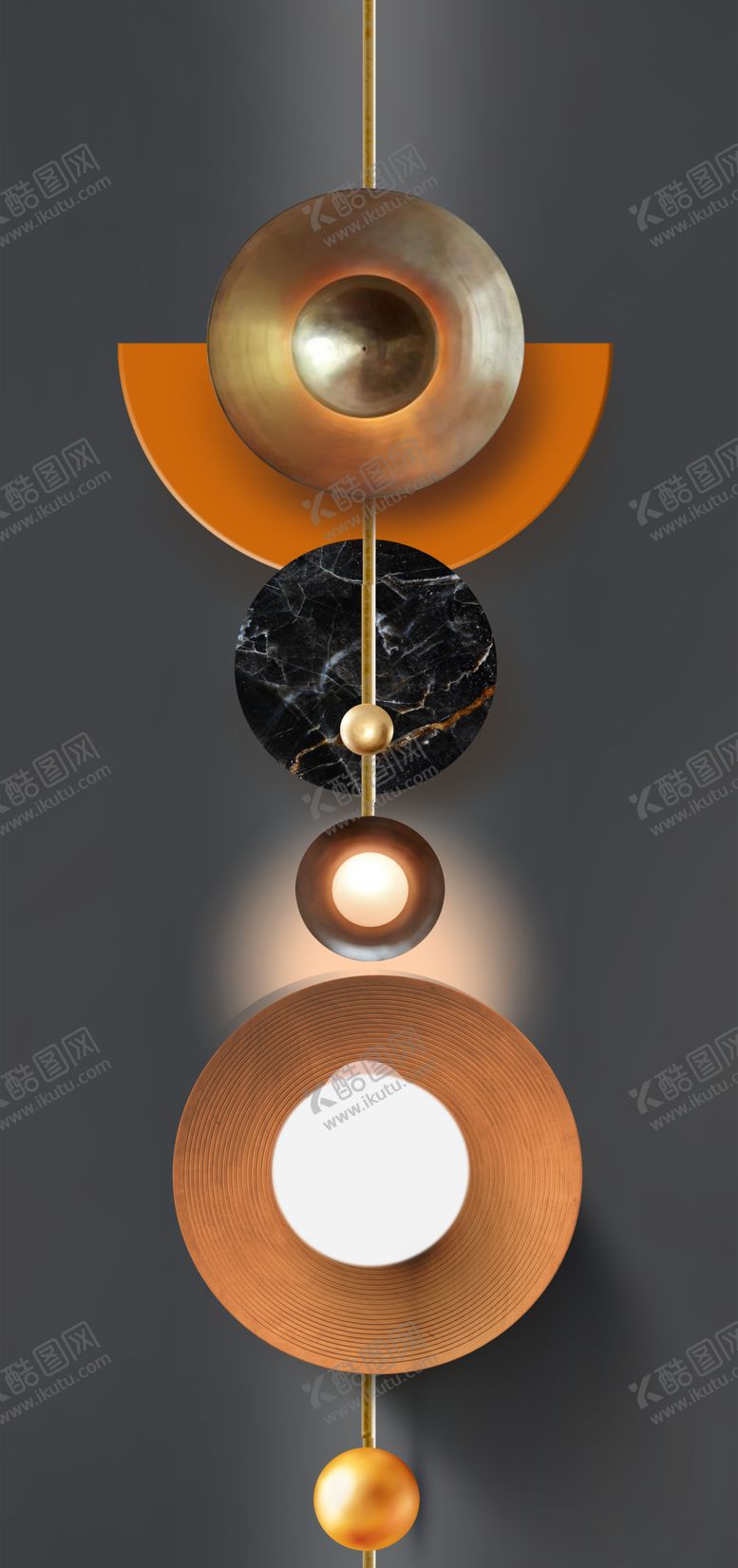 编号：86319312071101172937【酷图网】源文件下载-几何水彩艺术挂画装饰画