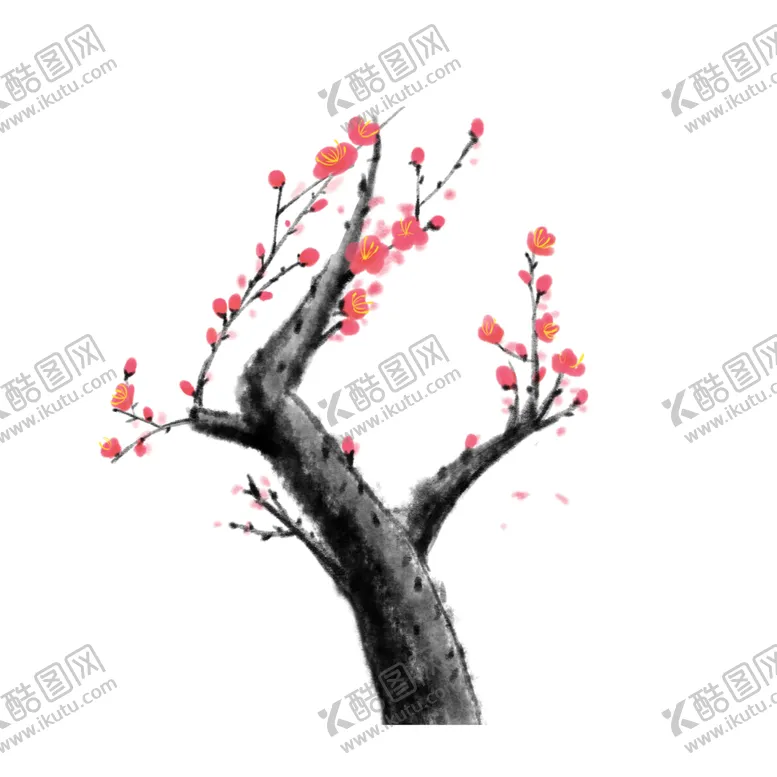 编号：84765905011042432307【酷图网】源文件下载-中国风水墨梅