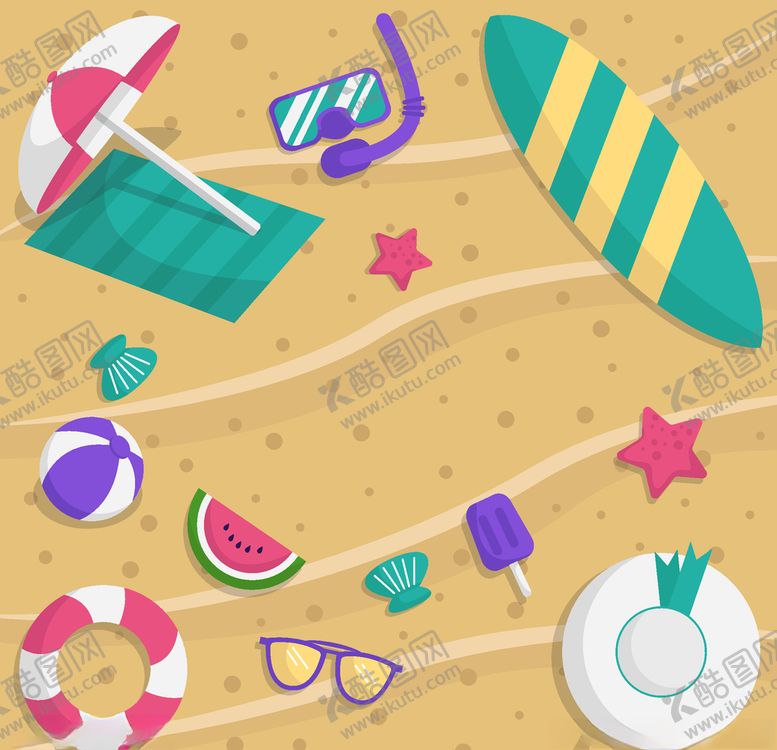 编号：41377409260511372094【酷图网】源文件下载-夏日元素