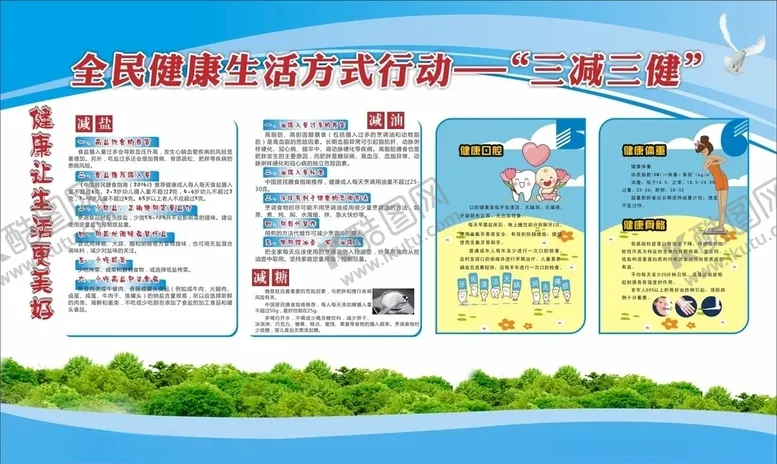 编号：50349404251503407265【酷图网】源文件下载-全民健康生活方式板报