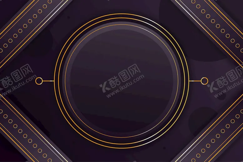 编号：14586909201931593159【酷图网】源文件下载-金色花纹黑色背景
