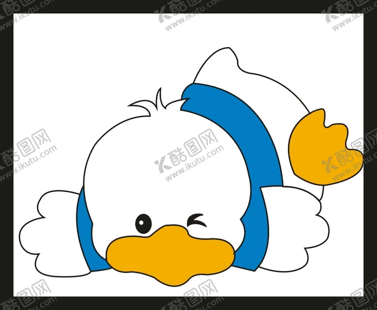 编号：12749001250851314762【酷图网】源文件下载-手绘线描小鸭 