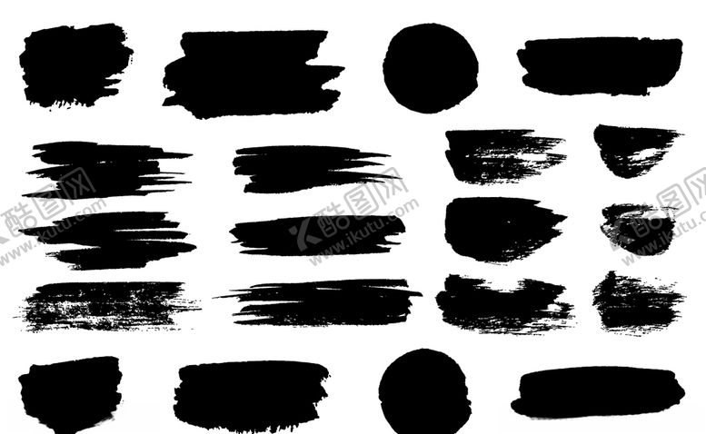 编号：12993309122108089439【酷图网】源文件下载-毛笔笔触笔刷