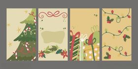 圣诞主题装饰图案背景