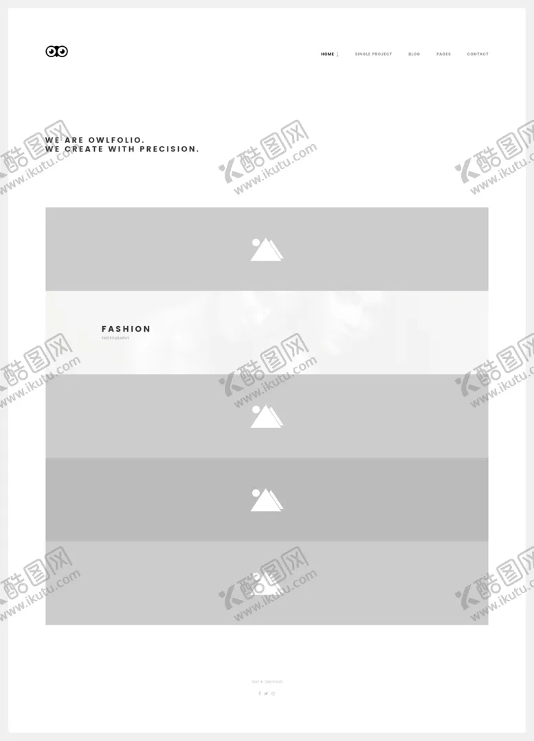编号：53424103141410393836【酷图网】源文件下载-作品集展示网页模板