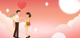 浪漫情侣背景