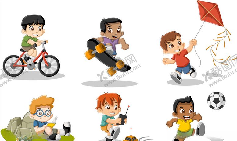 编号：39075410291724288263【酷图网】源文件下载-矢量小孩玩耍