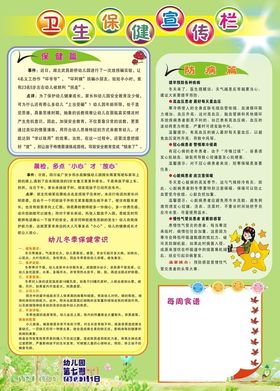 卫生保健宣传栏