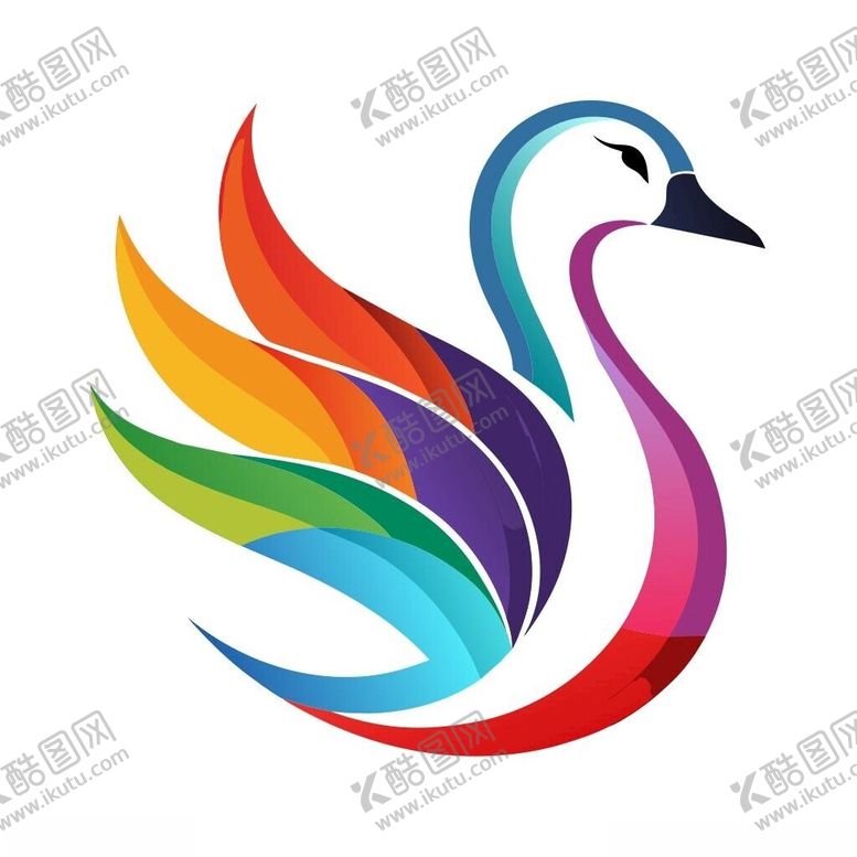 编号：87216802251604421950【酷图网】源文件下载-极简主义风格的大雁头像