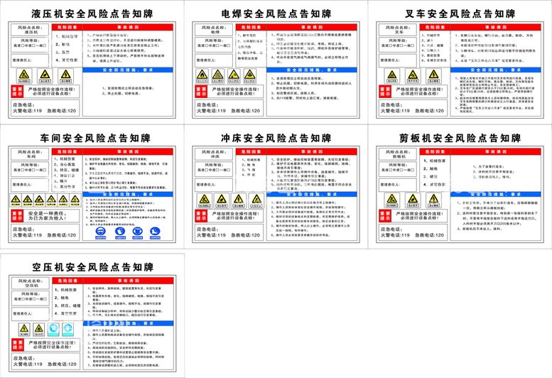 编号：99706612230321377270【酷图网】源文件下载-生产安全风险点告知牌于