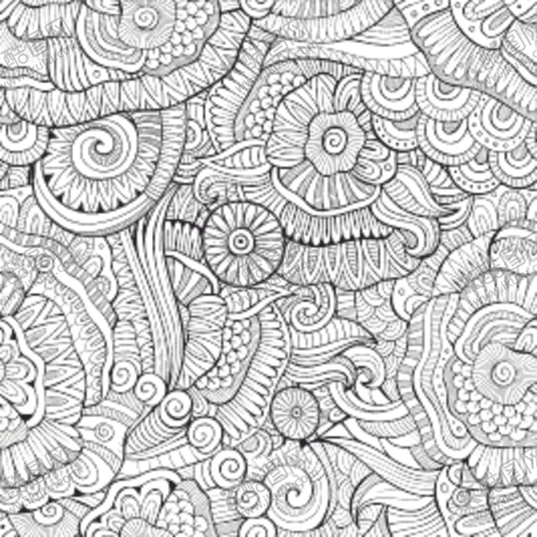 编号：41386910082159211308【酷图网】源文件下载-复古花纹无缝图案