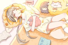 人物少女卡通清新素材