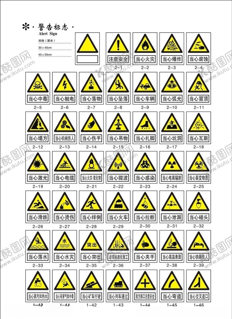 编号：37715510220331349119【酷图网】源文件下载-禁止标志注意安全