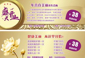养生美容理疗洗护体验券