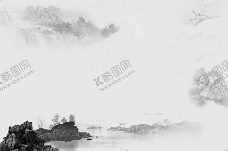 编号：58414605010258473219【酷图网】源文件下载-中国风水墨背景